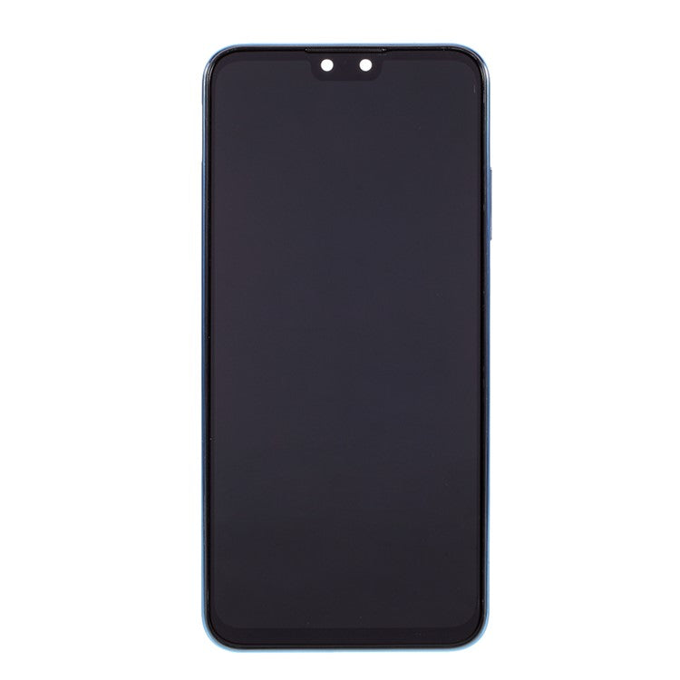 LCD Screen Display Digitizer Assembly with Frame (Without Logo) for Huawei Y9 (2019) / Enjoy 9 Plus - Blue