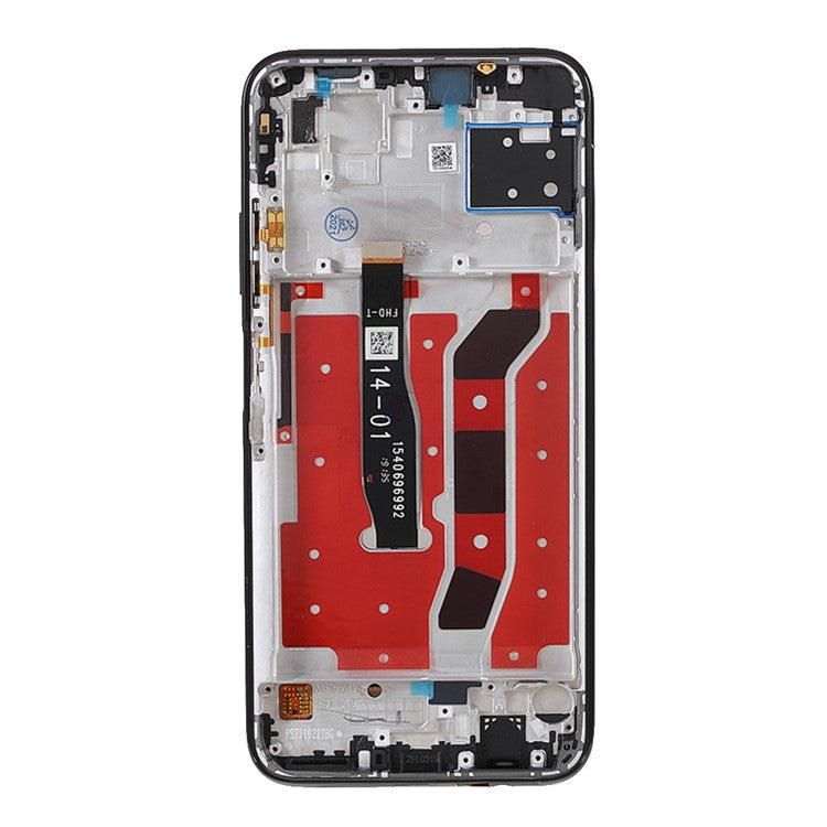 For Huawei P40 lite 4G/nova 6 SE LCD Display Screen and Digitizer Assembly + Frame Replacement Parts (without Logo) - Black