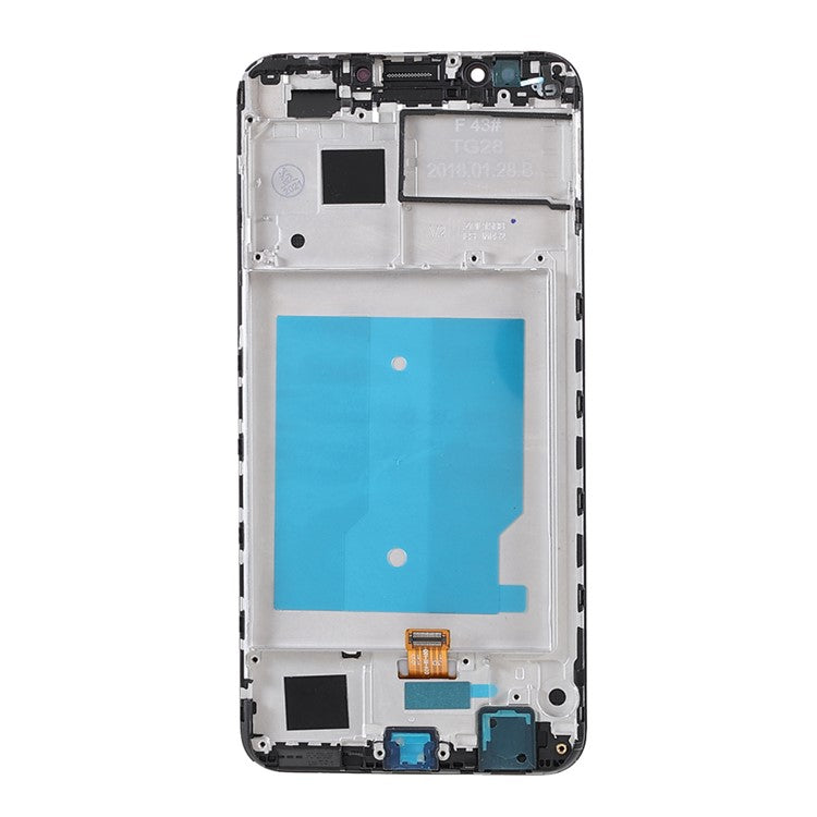 Grade B LCD Screen and Digitizer Assembly + Frame Replacement Part for Huawei Y7 (2018) / Y7 Prime (2018) / Y7 Pro (2018) - Black
