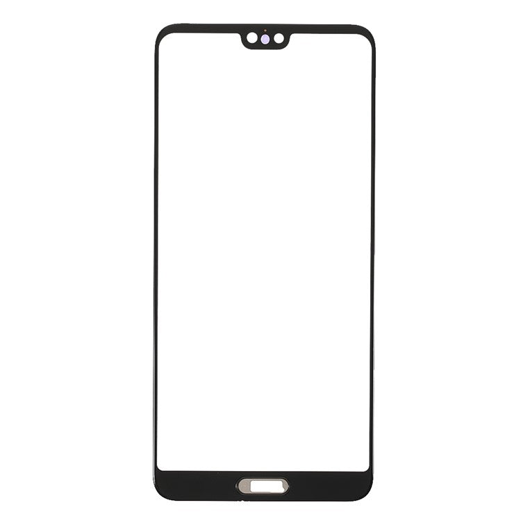 Front Screen Glass Lens Replacement Repair Part (with Fingerprint Bracket) for Huawei P20