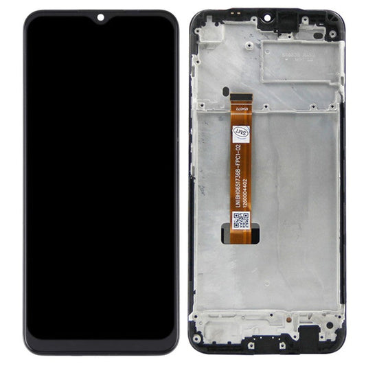 Assembly LCD Screen and Digitizer Assembly + Frame Part for Realme C15 RMX2180 - Black