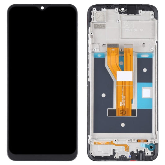 Assembly LCD Screen and Digitizer Assembly + Frame Part for Realme C20/C21/C11 (2021) - Black
