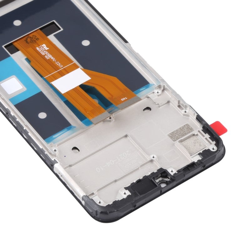 Assembly LCD Screen and Digitizer Assembly + Frame Part for Realme C20/C21/C11 (2021) - Black