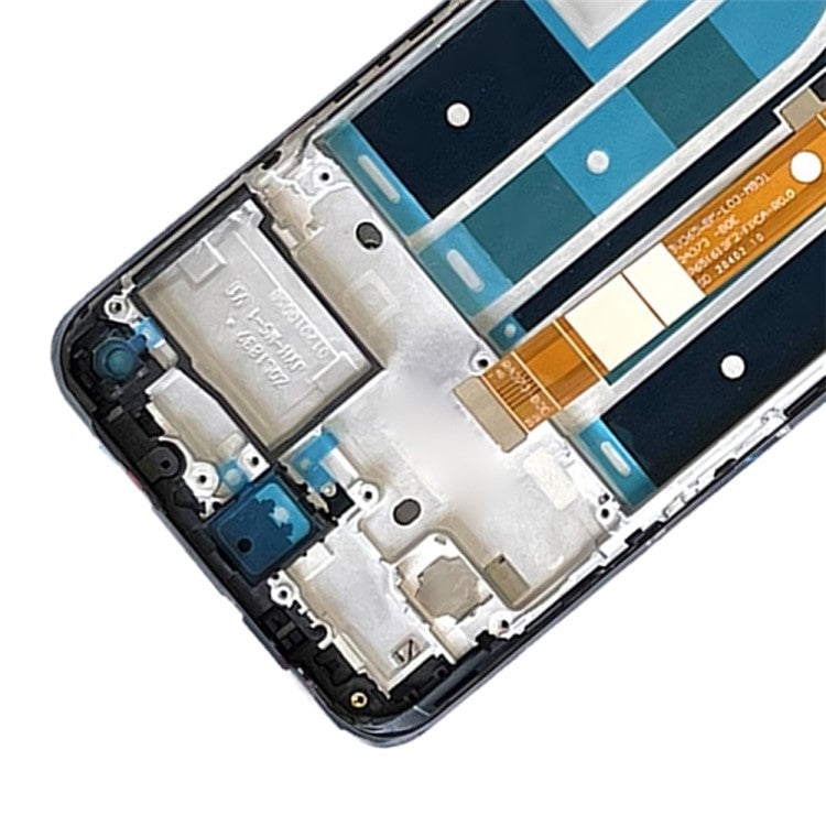 Grade B LCD Screen and Digitizer Assembly + Frame Replacement Part (without Logo) for OnePlus Nord N100 - Black
