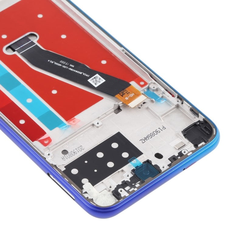 Grade B LCD Screen and Digitizer Assembly + Frame Replacement (without Logo) for Honor Play 4T - Blue