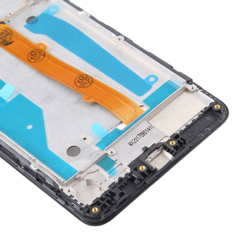 Grade B LCD Screen and Digitizer Assembly + Frame Replacement Part for Huawei Y5 (2017) - Black
