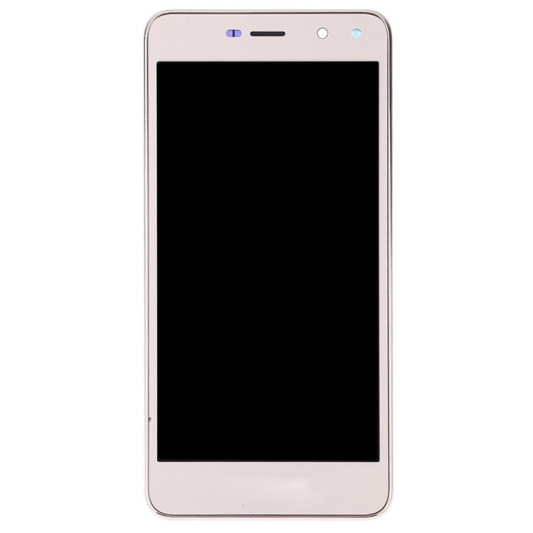 Grade B LCD Screen and Digitizer Assembly + Frame Replacement Part for Huawei Y5 (2017) - Gold
