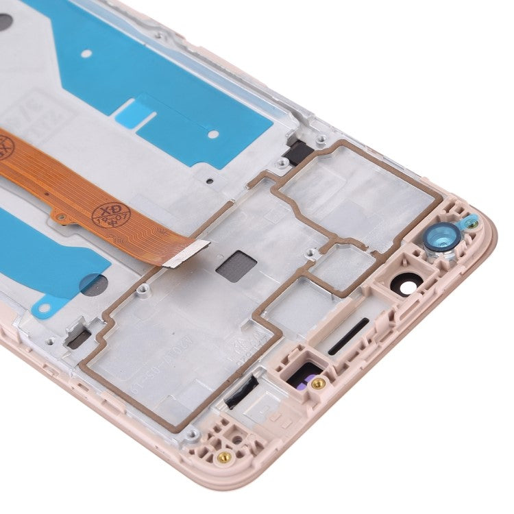 Grade B LCD Screen and Digitizer Assembly + Frame Replacement Part for Huawei Y5 (2017) - Gold