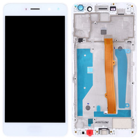 Grade B LCD Screen and Digitizer Assembly + Frame Replacement Part for Huawei Y5 (2017) - White