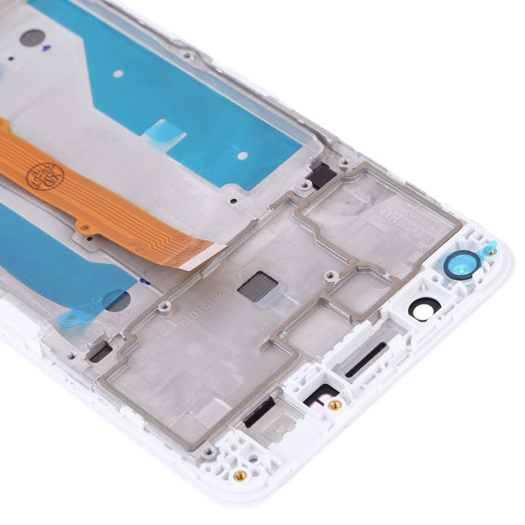 Grade B LCD Screen and Digitizer Assembly + Frame Replacement Part for Huawei Y5 (2017) - White