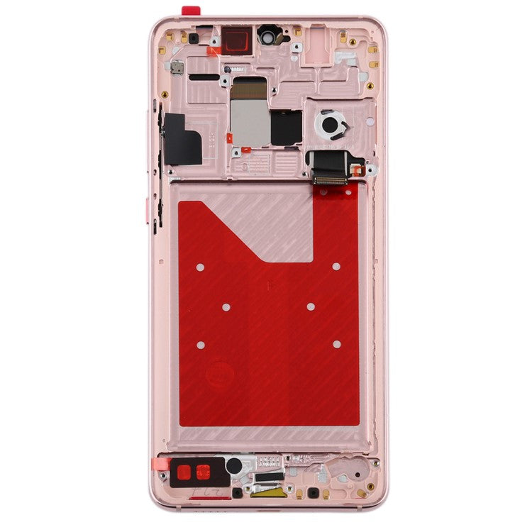 Grade B LCD Screen and Digitizer Assembly + Frame Replacement (without Logo) for Huawei Mate 20 - Pink/Gold