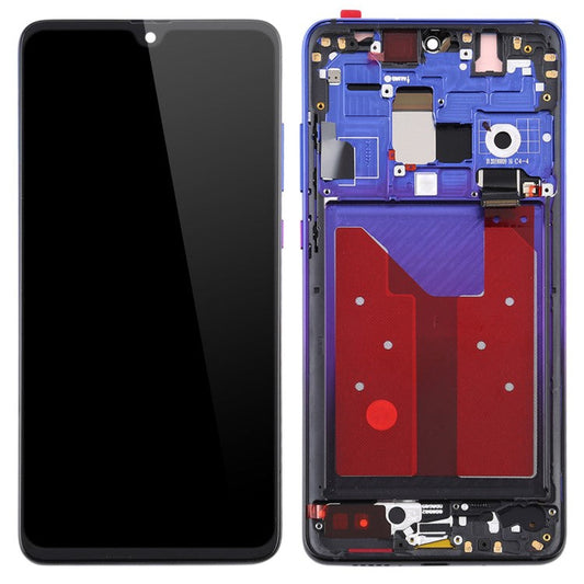 Grade B LCD Screen and Digitizer Assembly + Frame Replacement (without Logo) for Huawei Mate 20 - Aurora