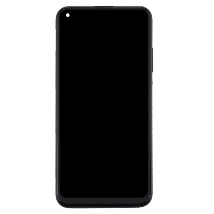OEM Grade S LCD Screen and Digitizer Assembly + Frame Replacement Part (without Logo) for Huawei P40 lite E / Y7p (2020) - Black