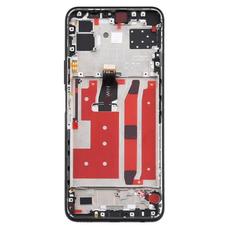 OEM Grade S LCD Screen and Digitizer Assembly + Frame Replacement Part (without Logo) for Huawei nova 7 SE / P40 Lite 5G - Black