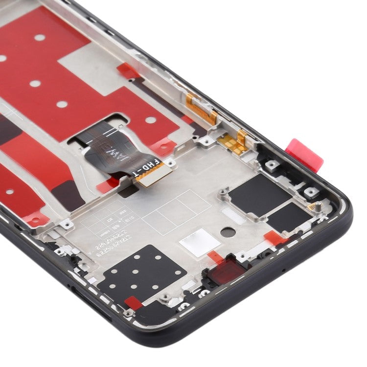 OEM Grade S LCD Screen and Digitizer Assembly + Frame Replacement Part (without Logo) for Huawei nova 7 SE / P40 Lite 5G - Black
