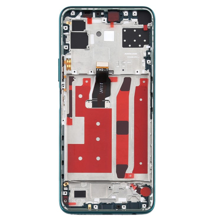 OEM Grade S LCD Screen and Digitizer Assembly + Frame Replacement Part (without Logo) for Huawei nova 7 SE / P40 Lite 5G - Green