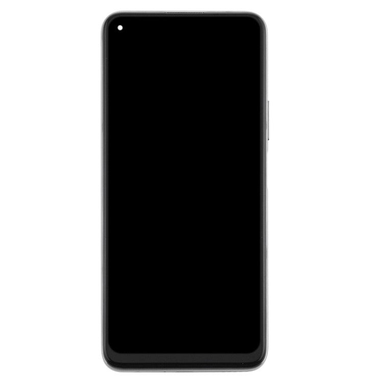OEM Grade S LCD Screen and Digitizer Assembly + Frame Replacement Part (without Logo) for Huawei nova 7 SE / P40 Lite 5G - Silver