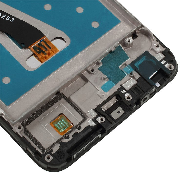 For Huawei P Smart (2017)/Enjoy 7S Grade B LCD Screen and Digitizer Assembly + Frame Part (without Logo) - Black