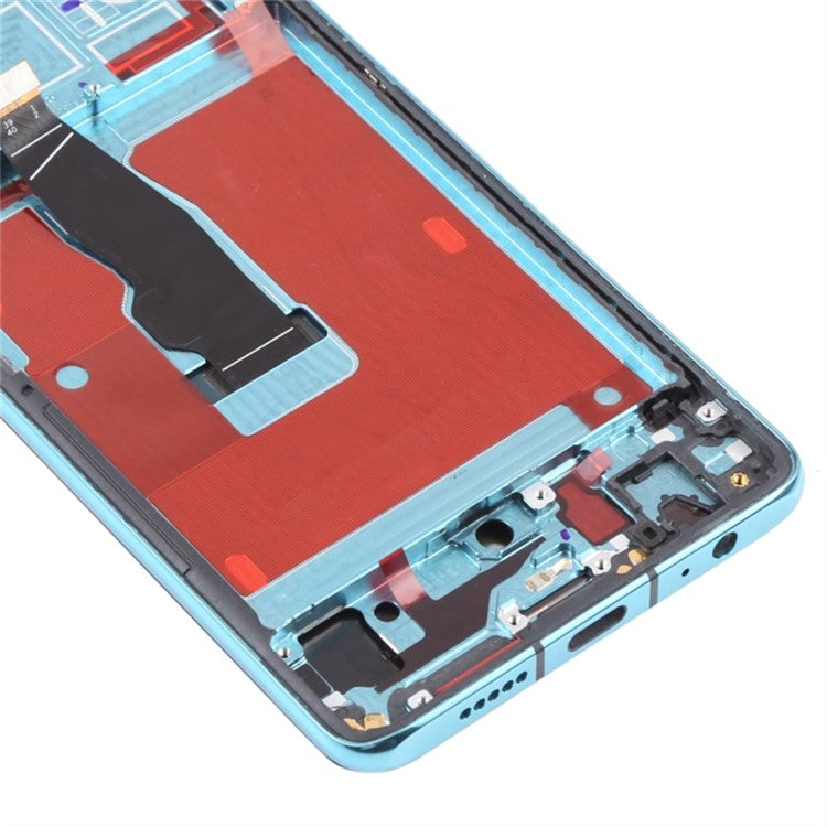 For Huawei P30 Grade C OLED Screen and Digitizer Assembly + Frame Replacement Part (without Logo) - Aurora