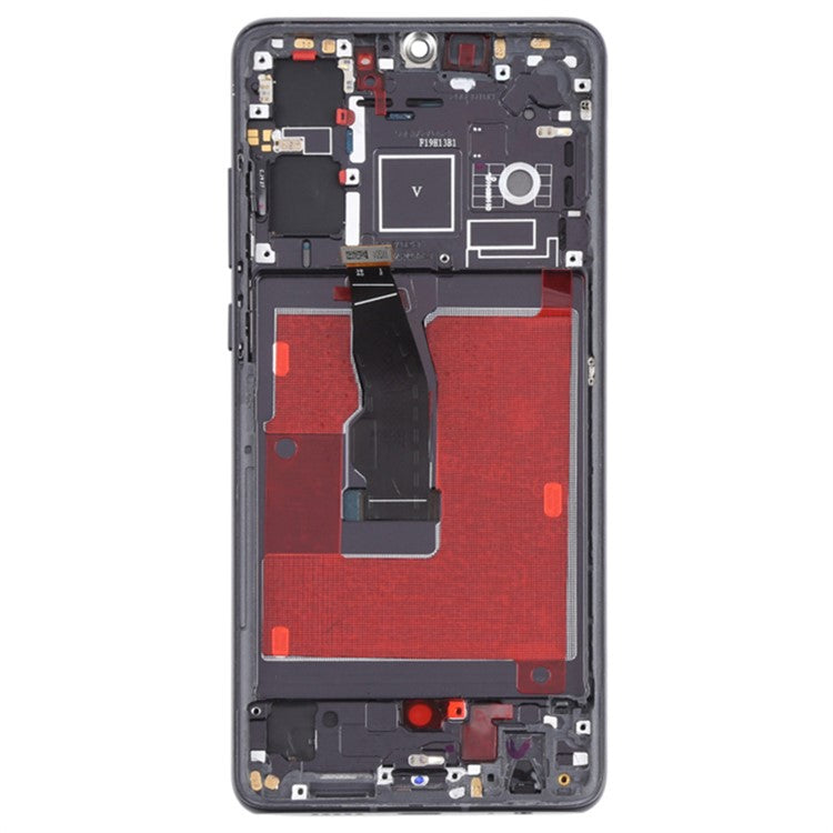 For Huawei P30 Grade C OLED Screen and Digitizer Assembly + Frame Replacement Part (without Logo) - Black