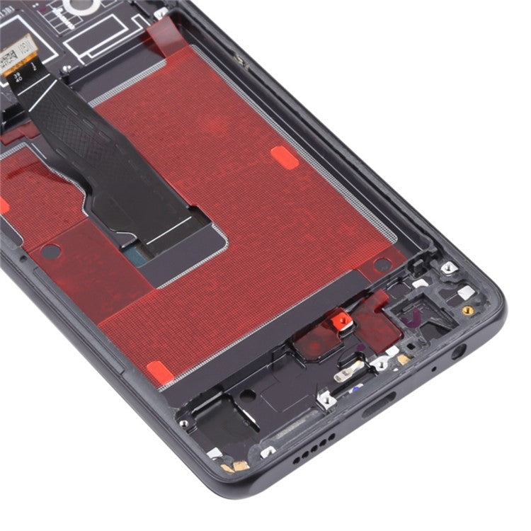 For Huawei P30 Grade C OLED Screen and Digitizer Assembly + Frame Replacement Part (without Logo) - Black