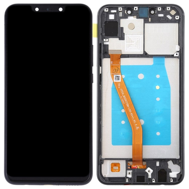 For Huawei P Smart+ (2018)/nova 3i Smart Phone Grade C LCD Screen and Digitizer Assembly + Frame Replacement Part (without Logo) - Black