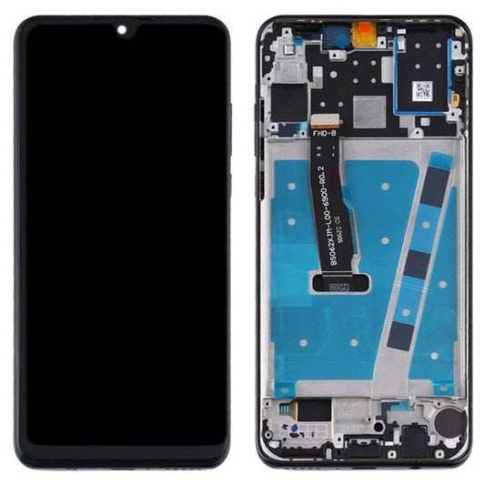 For Huawei P30 Lite (48MP Camera) Grade C LCD Screen and Digitizer Assembly + Frame Replacement Part (without Logo) - Black
