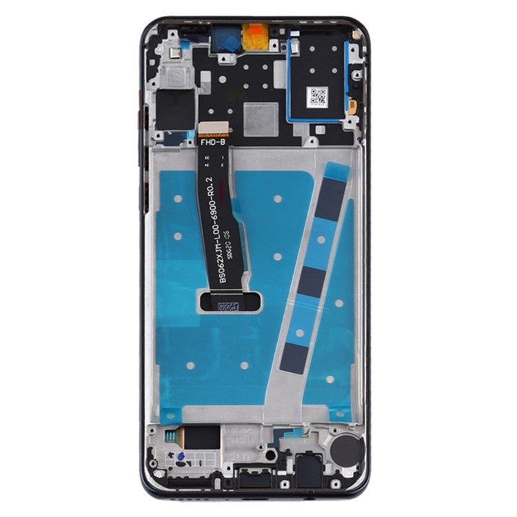 For Huawei P30 Lite (48MP Camera) Grade C LCD Screen and Digitizer Assembly + Frame Replacement Part (without Logo) - Black