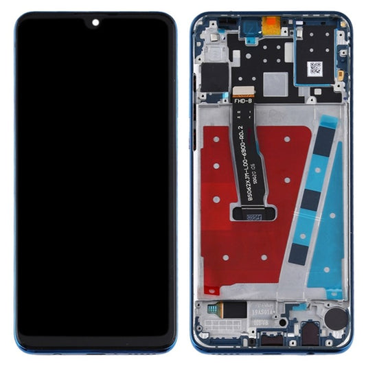 For Huawei P30 Lite (48MP Camera) Grade C LCD Screen and Digitizer Assembly + Frame Replacement Part (without Logo) - Blue