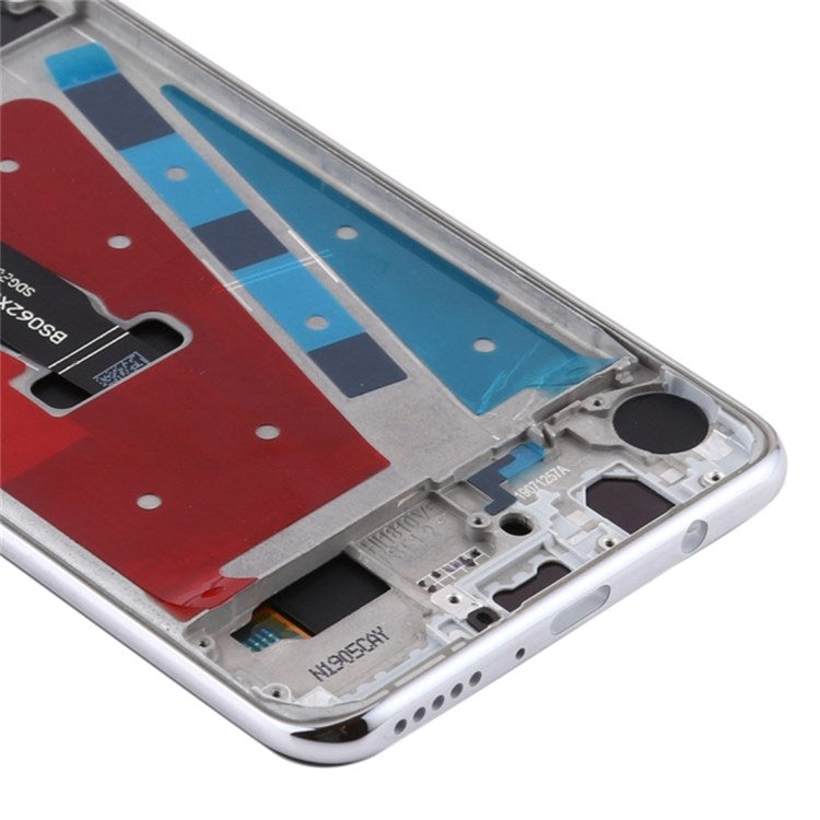 For Huawei P30 Lite (48MP Camera) Grade C LCD Screen and Digitizer Assembly + Frame Replacement Part (without Logo) - Silver
