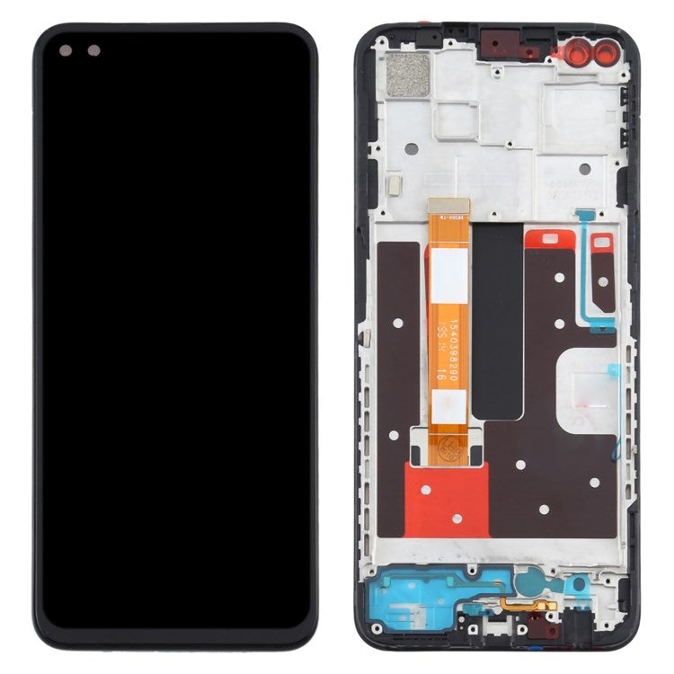 For OPPO A92s/Reno4 Z 5G Grade B LCD Screen and Digitizer Assembly + Frame Part (without Logo)