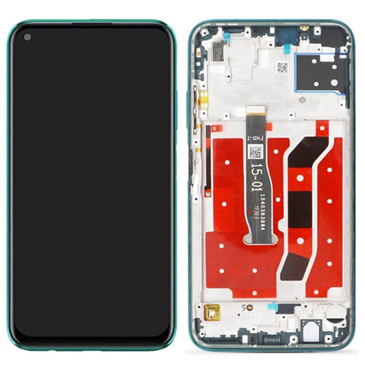For Huawei Nova 7i Grade S LCD Screen and Digitizer Assembly + Frame Part (without Logo) - Green