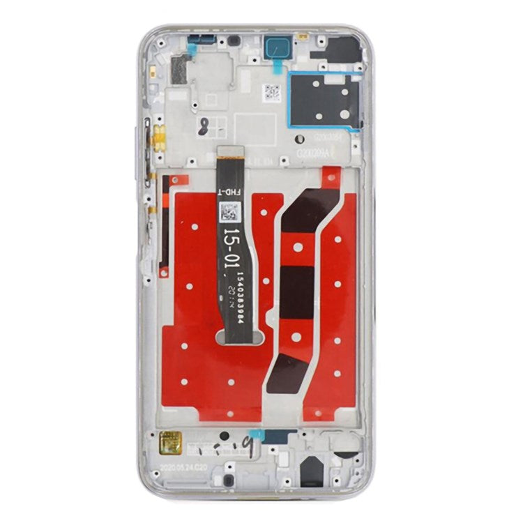 For Huawei Nova 7i Grade S LCD Screen and Digitizer Assembly + Frame Part (without Logo) - Silver