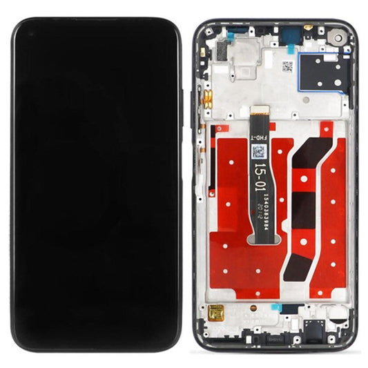For Huawei Nova 7i Grade S LCD Screen and Digitizer Assembly + Frame Part (without Logo) - Black