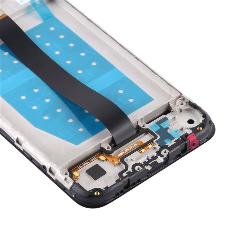 For Motorola One Fusion 4G XT2073-2 Grade B LCD Screen and Digitizer Assembly + Frame Part (without Logo) - Black