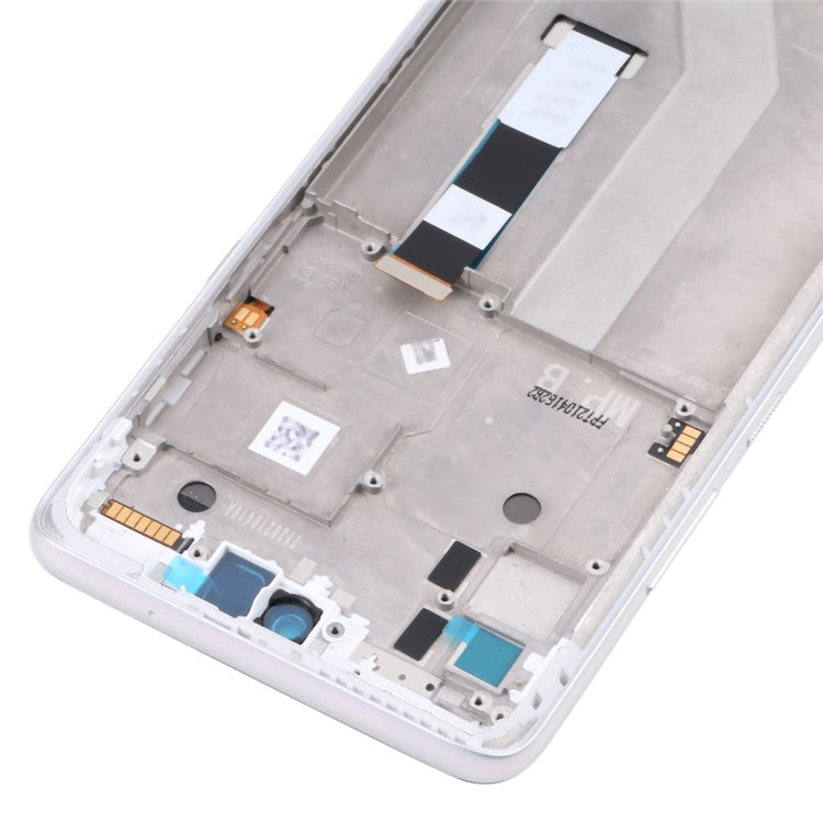 For Motorola Moto G 5G (2020) Grade B LCD Screen and Digitizer Assembly + Frame Part (without Logo) - Silver