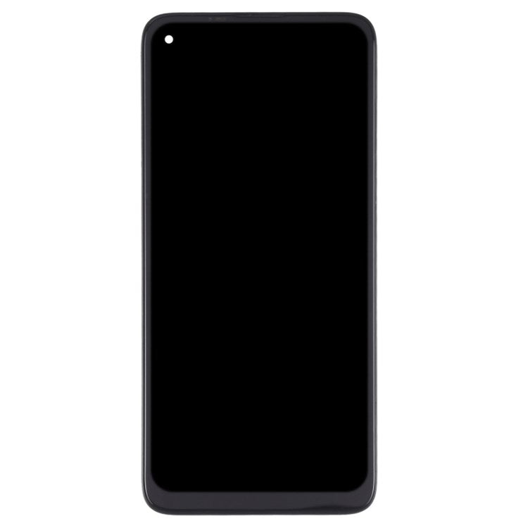 For Motorola Moto G8 XT2045-1 Grade B LCD Screen and Digitizer Assembly + Frame Replacement Part (without Logo) - Black