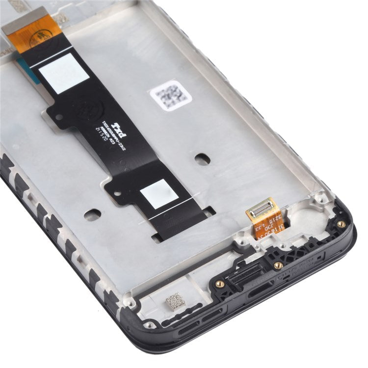 For Motorola Moto G20 Grade B LCD Screen and Digitizer Assembly + Frame Replacement Part (without Logo) - Black