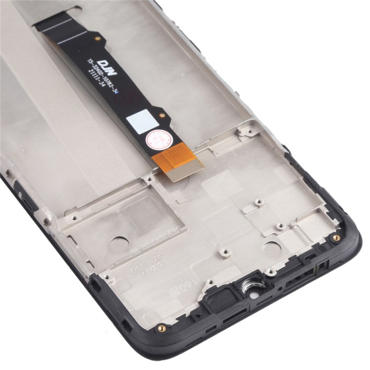 For Motorola Moto G50 XT2137 Grade B LCD Screen and Digitizer Assembly + Frame Replacement Part (without Logo) - Black