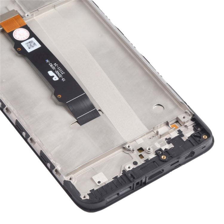 For Motorola Moto G50 XT2137 Grade B LCD Screen and Digitizer Assembly + Frame Replacement Part (without Logo) - Black