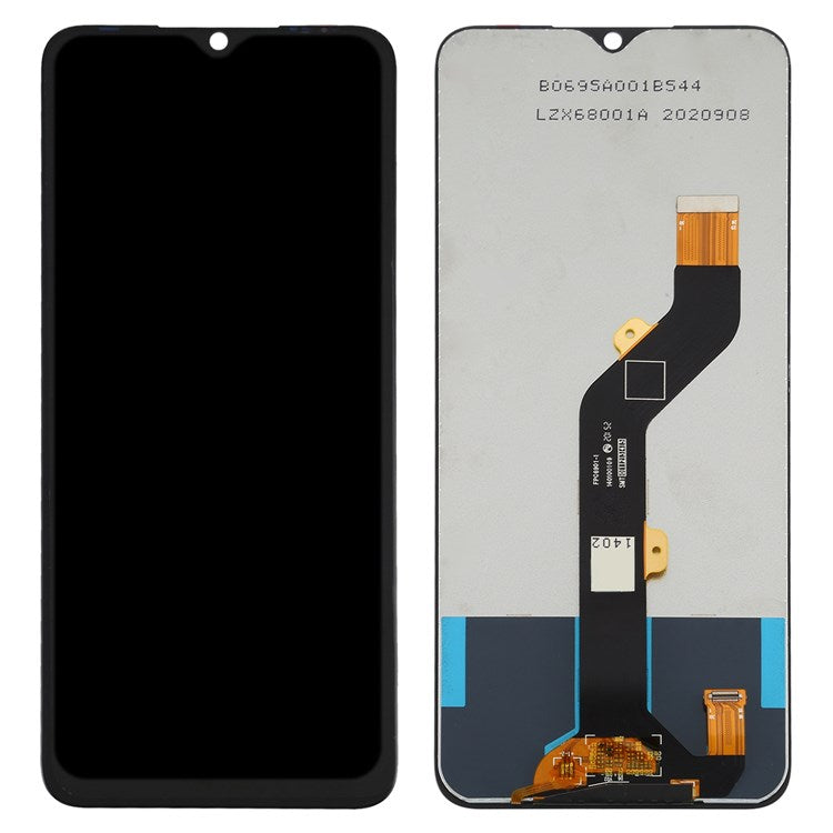 For Tecno Spark 8C 4G KG5k, KG5j Grade C LCD Screen and Digitizer Assembly Replacement Part (without Logo)