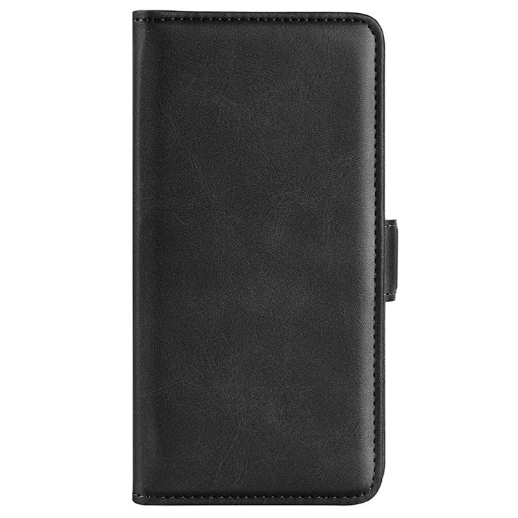 For Honor 70 5G PU Leather Wallet Case Dual Magnetic Clasp Stand Flip Protective Cover - Black
