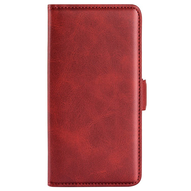 For Honor 70 5G PU Leather Wallet Case Dual Magnetic Clasp Stand Flip Protective Cover - Red