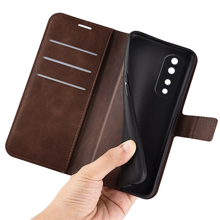For Honor 70 Pro 5G PU Leather Stand Wallet Case Square Magnetic Clasp Shockproof TPU Flip Book Cover - Brown