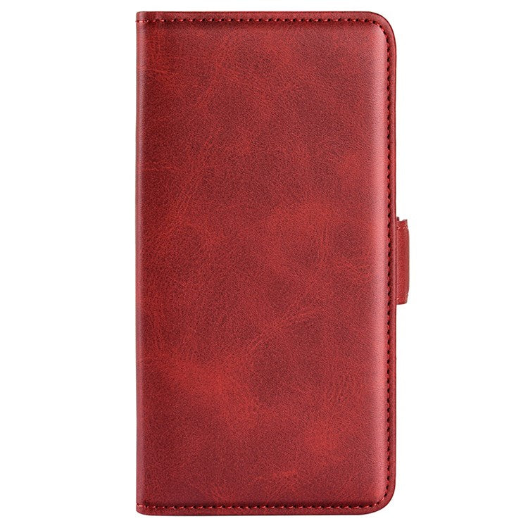 For Honor 70 Pro 5G PU Leather Wallet Stand Case Dual Magnetic Clasp Protect Shockproof Inner TPU Flip Cover - Red