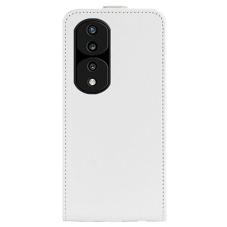 For Honor 70 Pro 5G PU Leather Card Holder Case Crazy Horse Texture Vertical Flip  Magnetic Cover - White