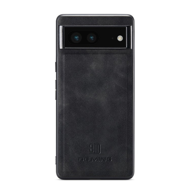 DG.MING M2 Series for Google Pixel 7 5G Magnetic Absorption Drop-proof Phone Case with Detachable Wallet/Kickstand - Black