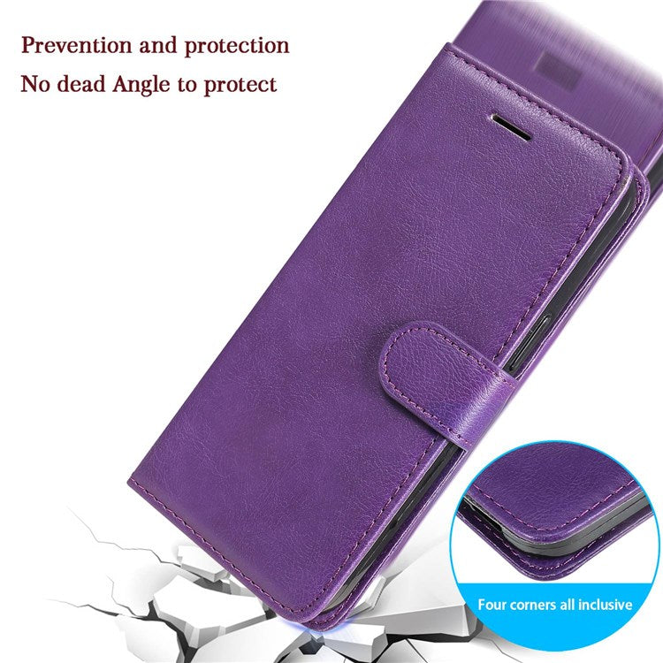 For Honor X9 5G/X30 5G/Magic 4 Lite 5G KT Leather Series-2 Leather Stand Phone Case, Wallet Design Folio Flip Leather Phone Case with Handy Strap - Purple