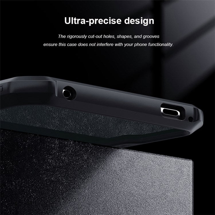 XUNDD for Asus ROG Phone 5/5s Anti-drop Phone Case Reinforced Four Corner Back Cover Acrylic + TPU Protective Shell - Black