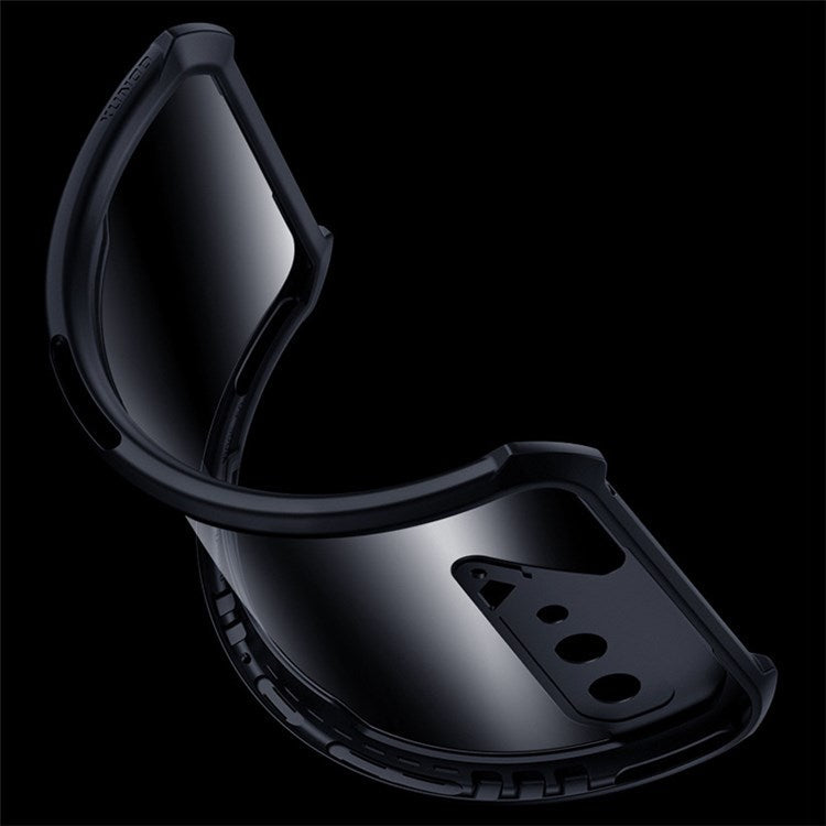 XUNDD for Asus ROG Phone 5/5s Anti-drop Phone Case Reinforced Four Corner Back Cover Acrylic + TPU Protective Shell - Black